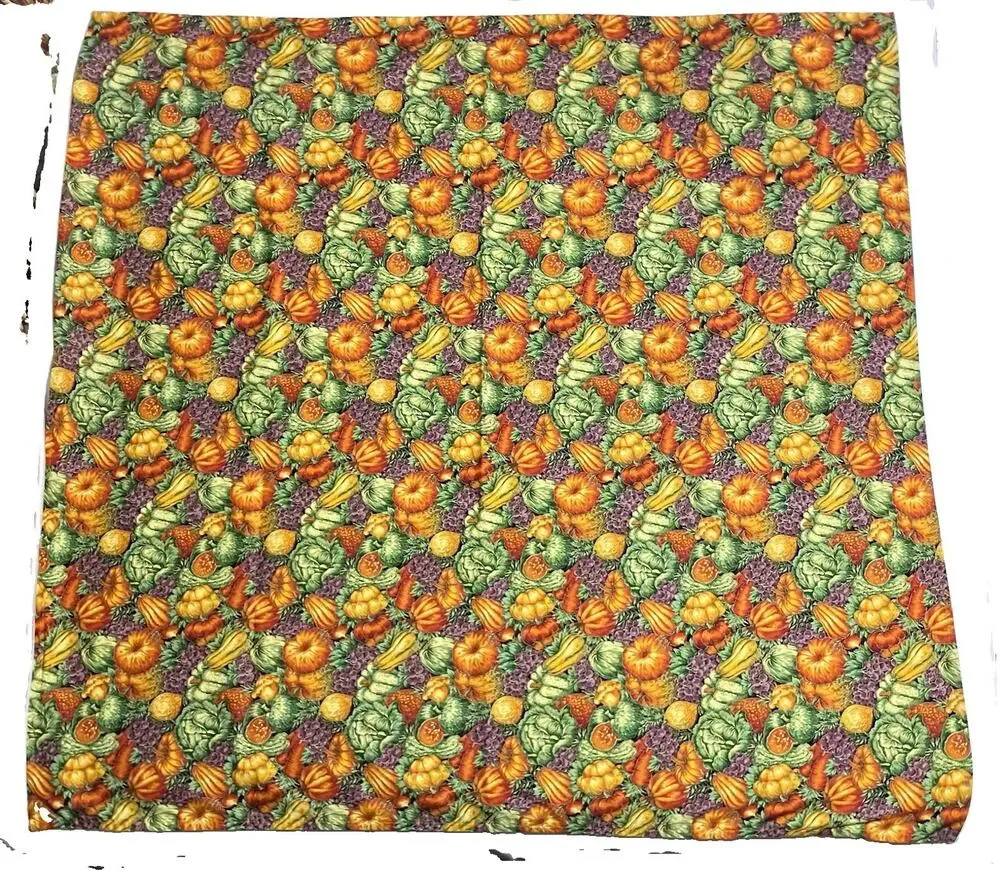Cranston Print Works Fabric 100% Cotton Small Tablecloth for Thanksgiving Fall